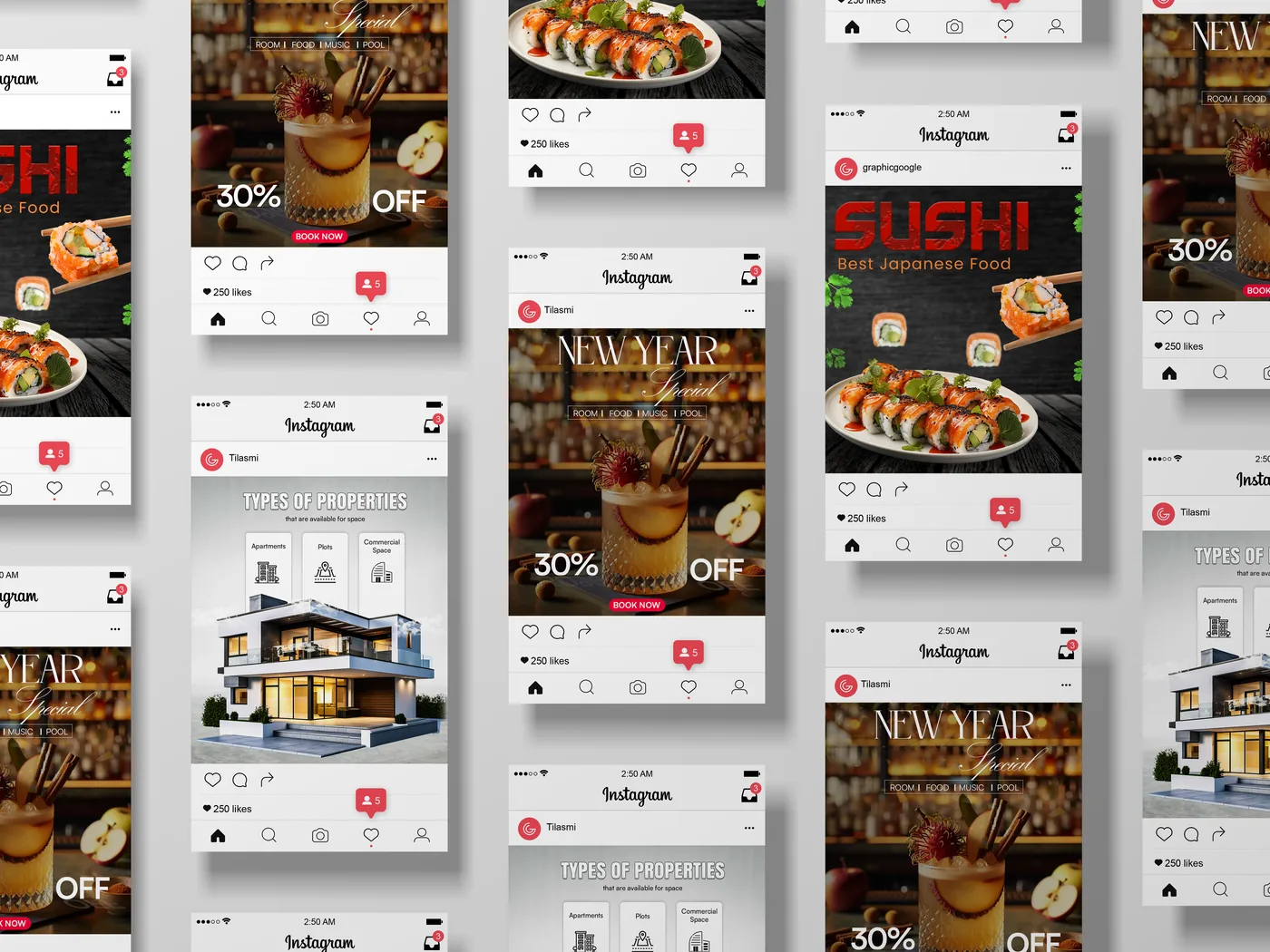 Instagram campaign system across multiple brands