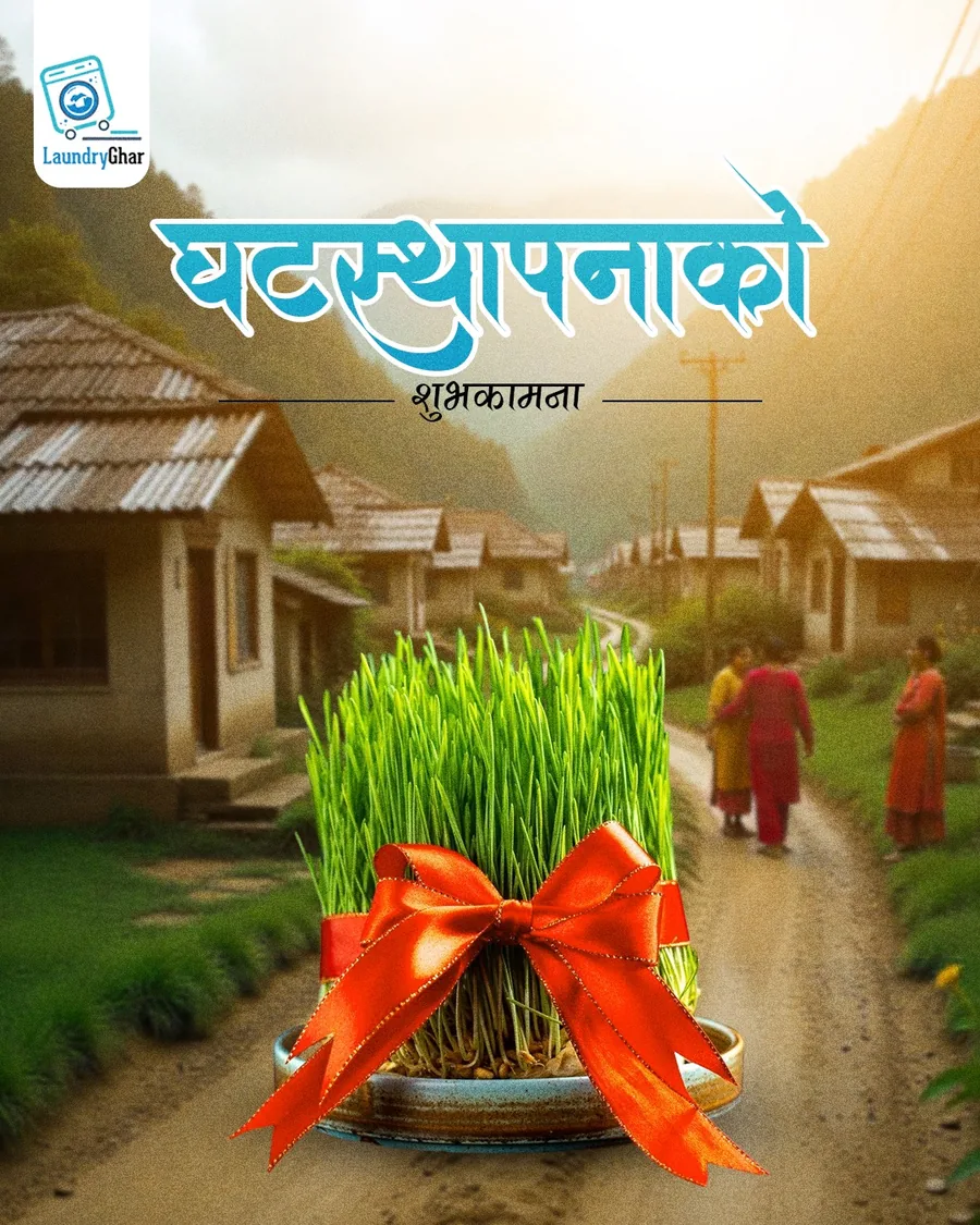 Ghatasthapana festival greeting — LaundryGhar